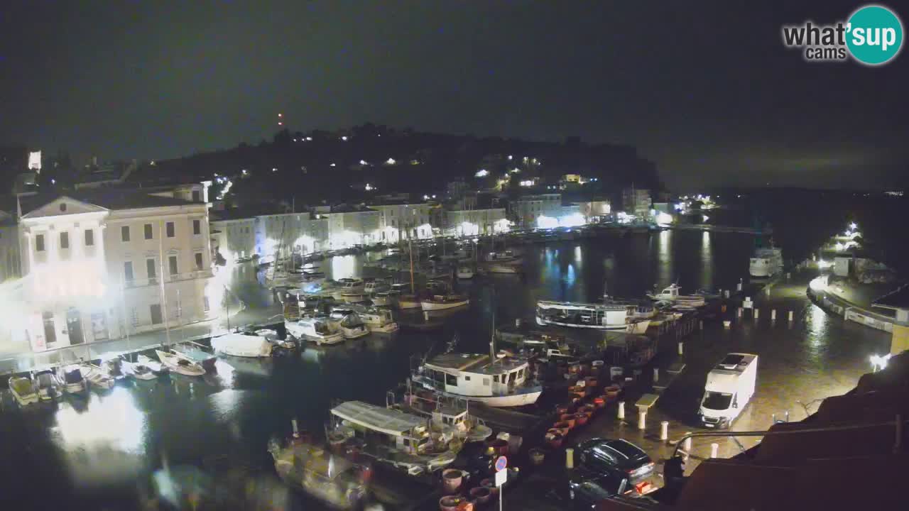 Live webcam da Pirano “Mandrač” – Splendida vista live da Villa Piranesi
