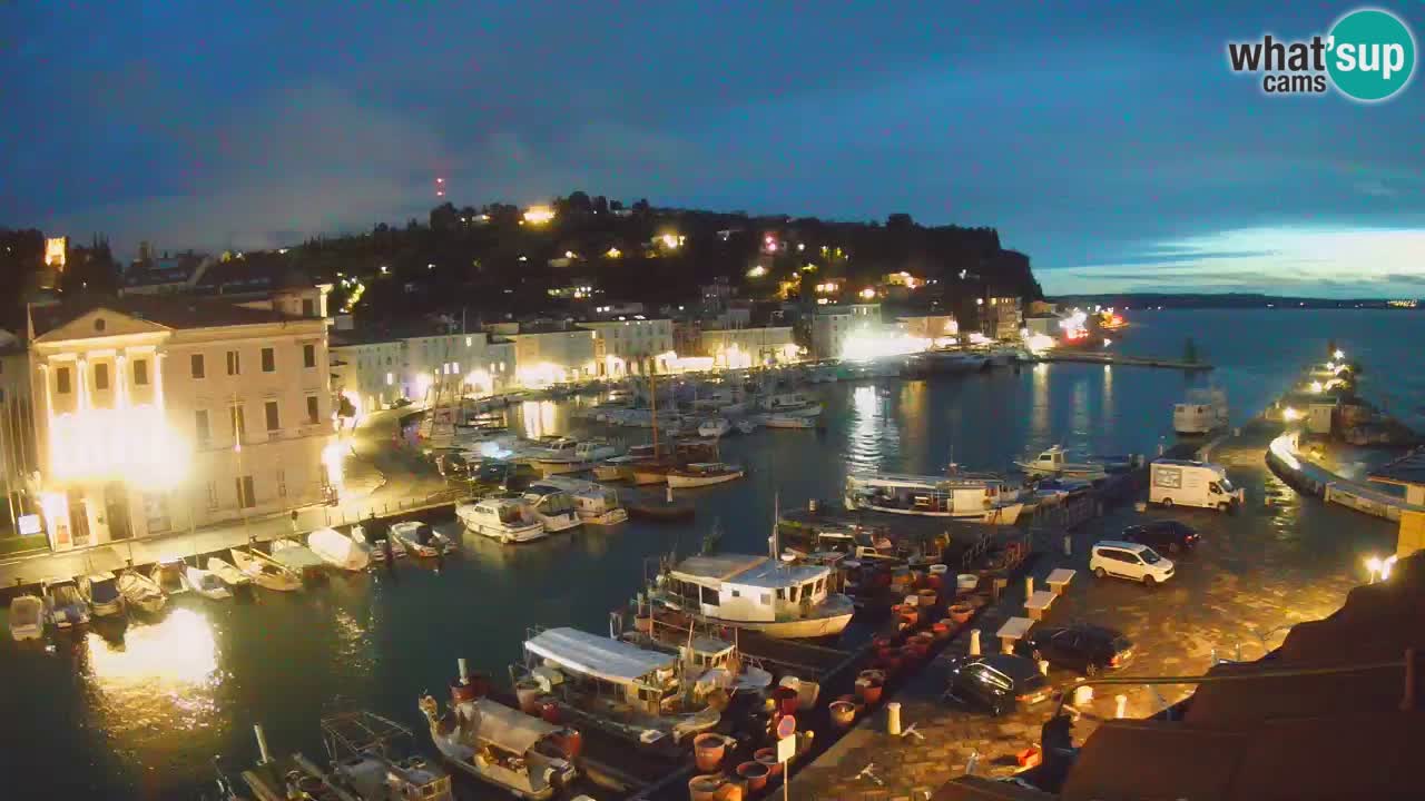 Live webcam da Pirano “Mandrač” – Splendida vista live da Villa Piranesi