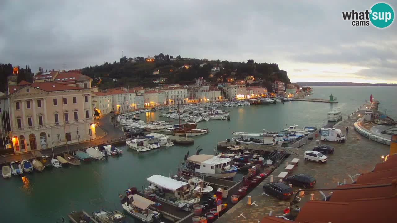 Live-Webcam aus Piran “Mandrač” – Erstaunliche Live-Ansicht von Villa Piranesi