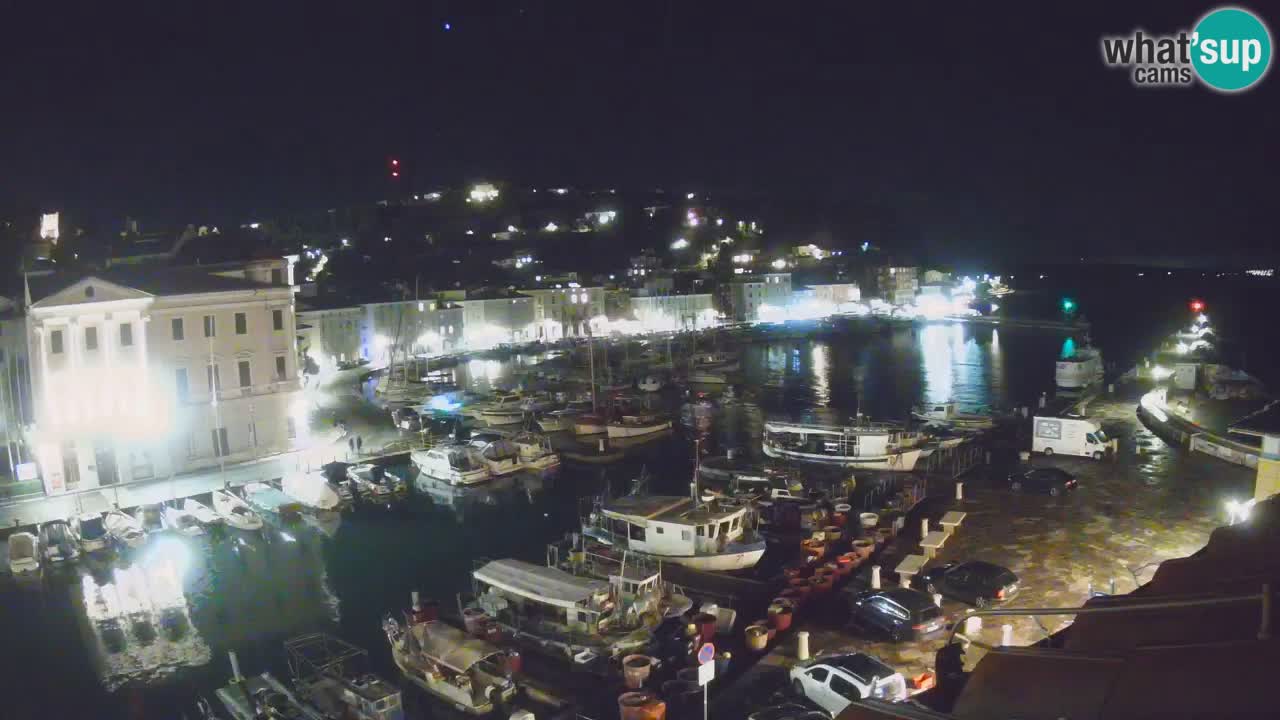 Live webcam da Pirano “Mandrač” – Splendida vista live da Villa Piranesi