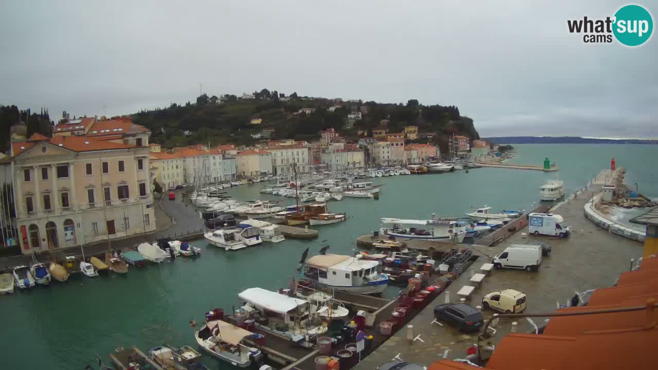 Cámara web en vivo desde Piran “Mandrač” – Increíble vista en vivo desde Villa Piranesi