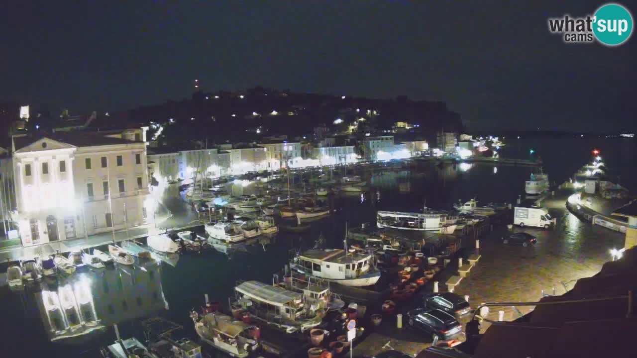 Webcam en direct de Piran “Mandrač” – Incroyable vue en direct de la Villa Piranesi
