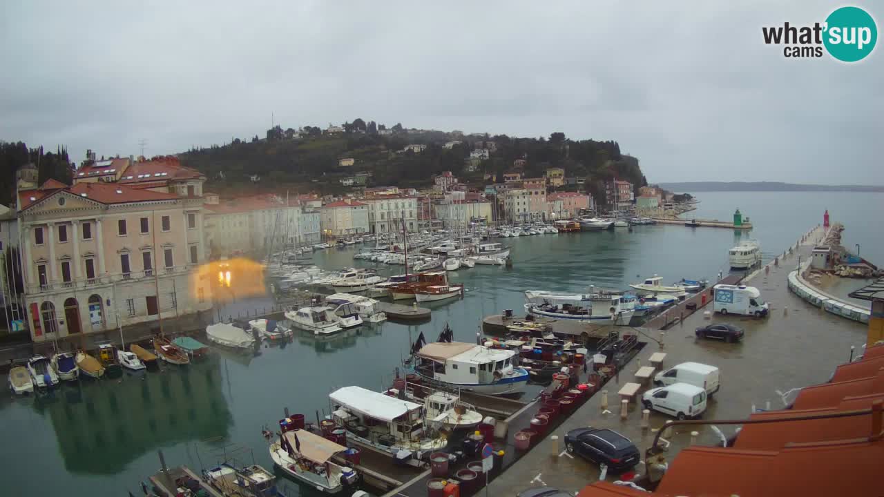 Live-Webcam aus Piran “Mandrač” – Erstaunliche Live-Ansicht von Villa Piranesi