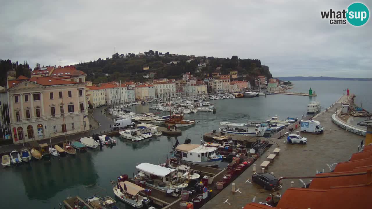 Cámara web en vivo desde Piran “Mandrač” – Increíble vista en vivo desde Villa Piranesi
