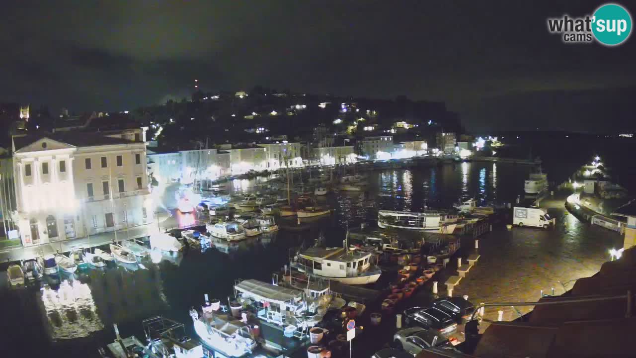 Webcam en direct de Piran “Mandrač” – Incroyable vue en direct de la Villa Piranesi