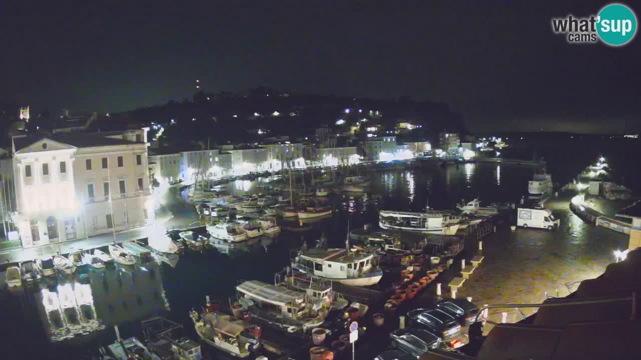 Webcam en direct de Piran “Mandrač” – Incroyable vue en direct de la Villa Piranesi