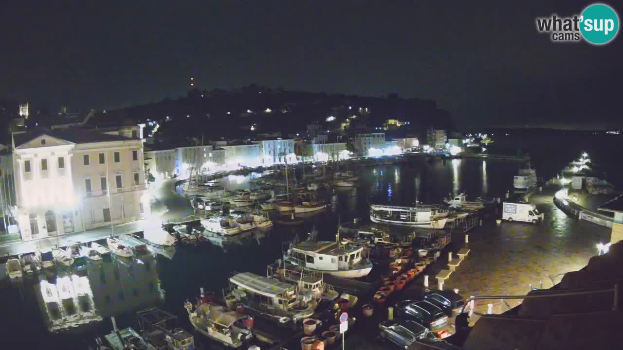 Live webcam da Pirano “Mandrač” – Splendida vista live da Villa Piranesi