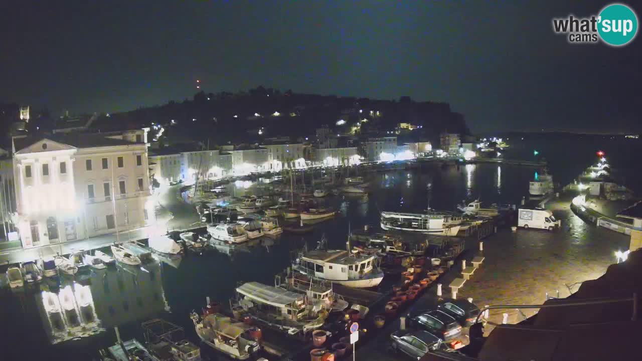 Live webcam da Pirano “Mandrač” – Splendida vista live da Villa Piranesi