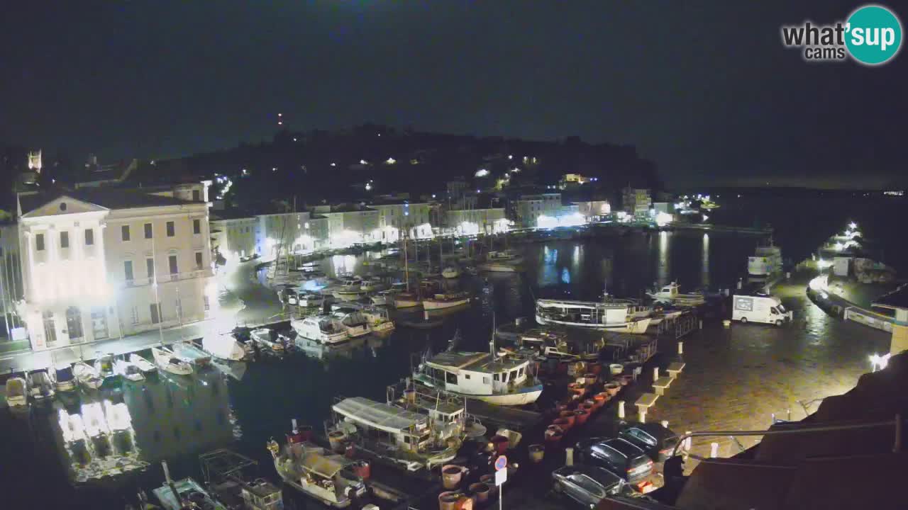 Live webcam da Pirano “Mandrač” – Splendida vista live da Villa Piranesi