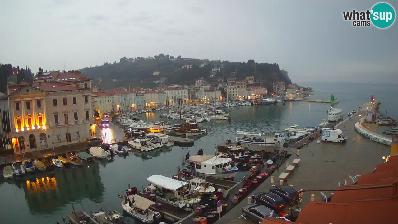 Live webcam from Piran “Mandrač” – Amazing live view from Villa Piranesi