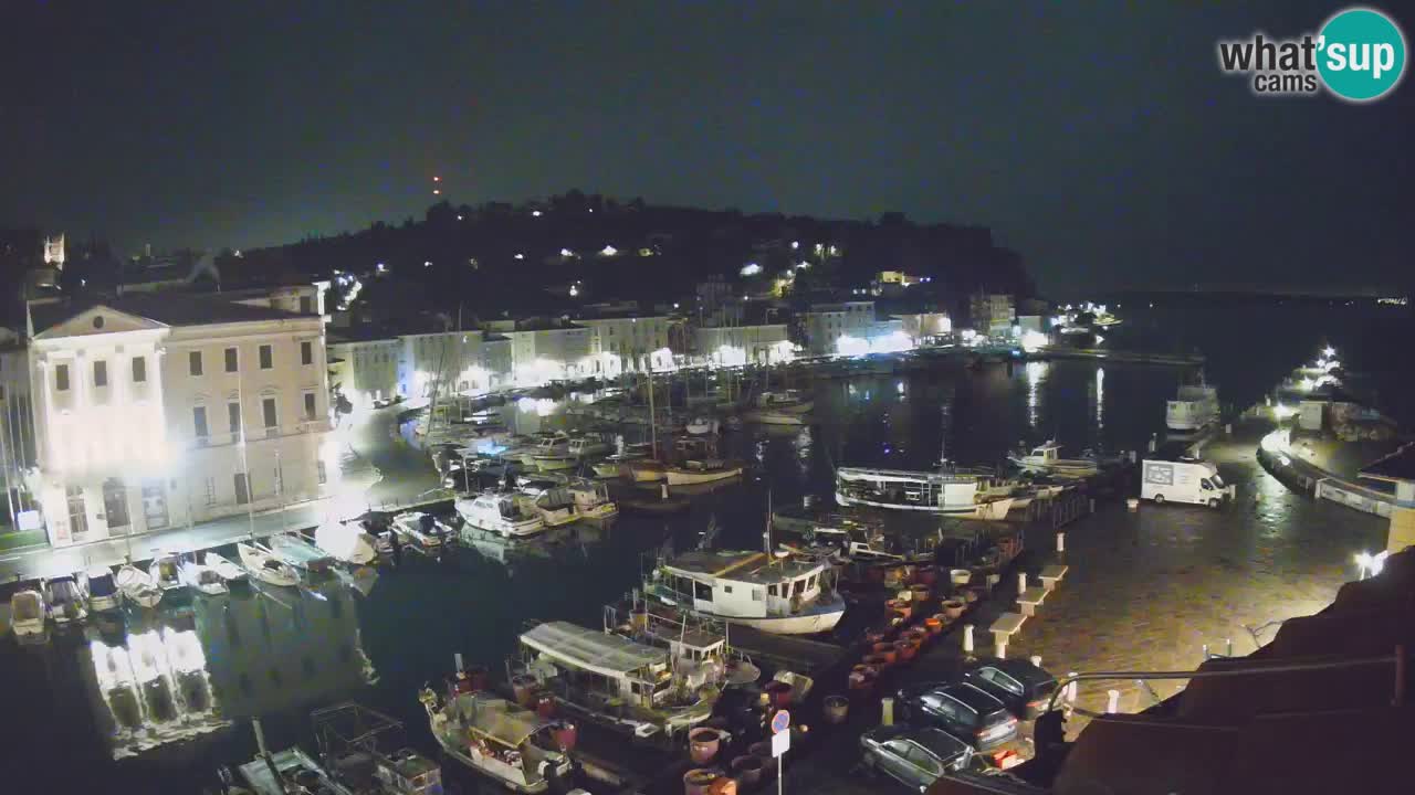 Live webcam da Pirano “Mandrač” – Splendida vista live da Villa Piranesi