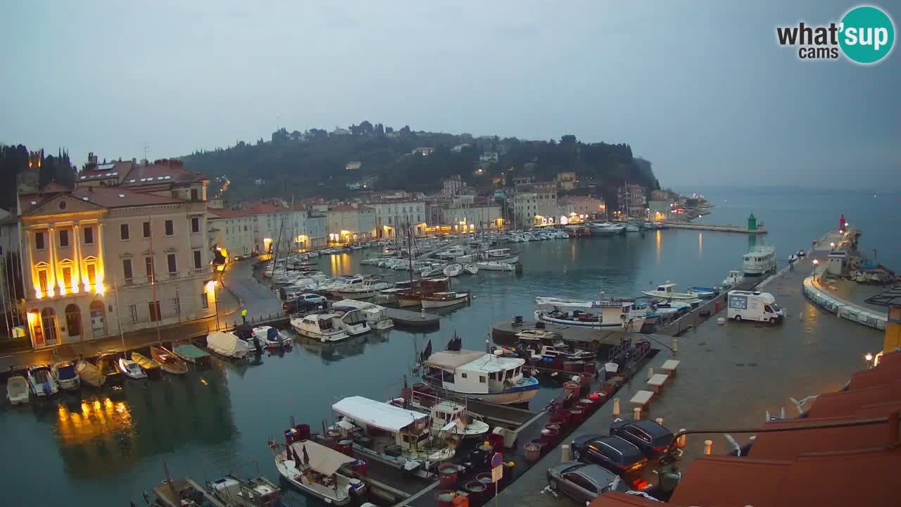 Live-Webcam aus Piran “Mandrač” – Erstaunliche Live-Ansicht von Villa Piranesi