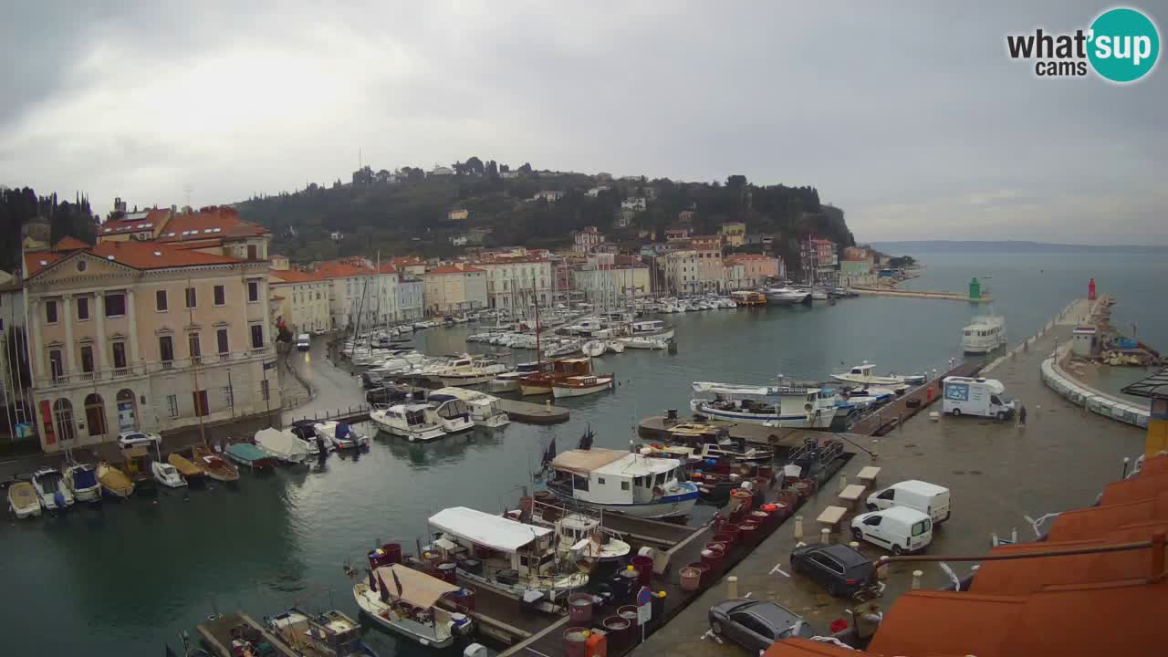 Live webcam from Piran “Mandrač” – Amazing live view from Villa Piranesi