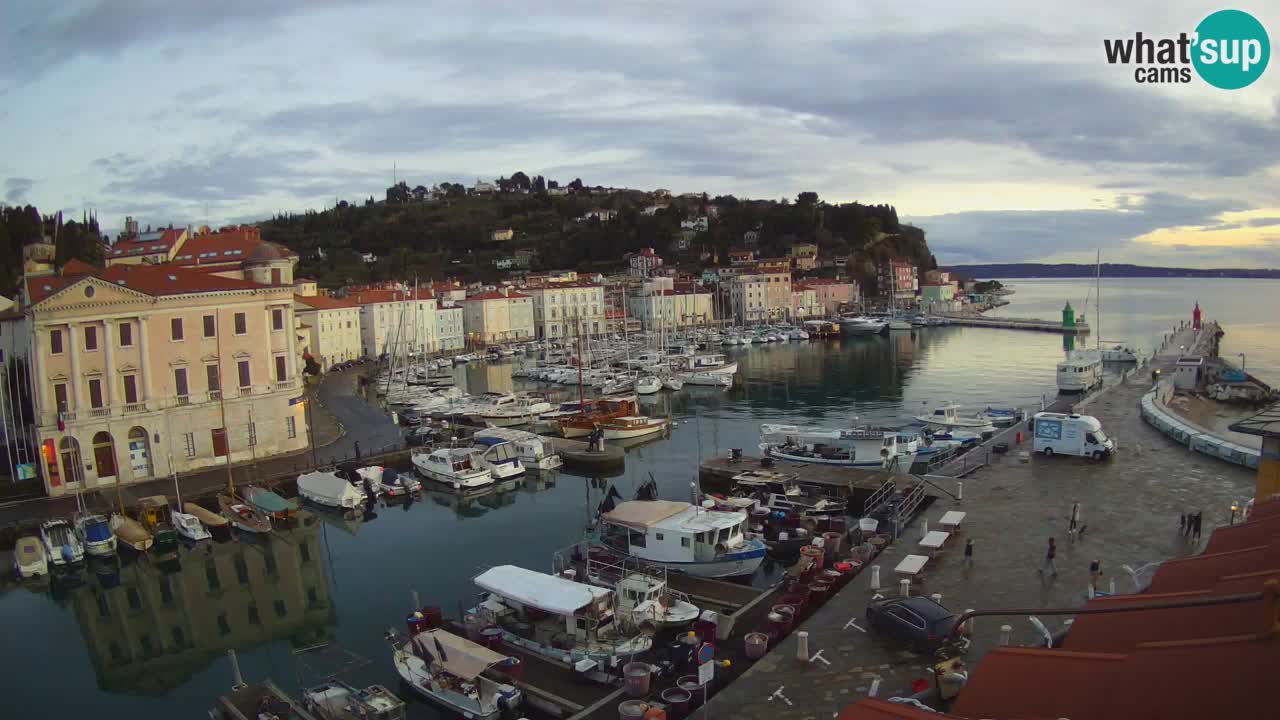 Live webcam da Pirano “Mandrač” – Splendida vista live da Villa Piranesi