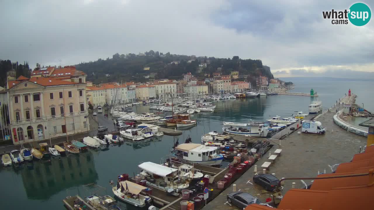Live webcam from Piran “Mandrač” – Amazing live view from Villa Piranesi