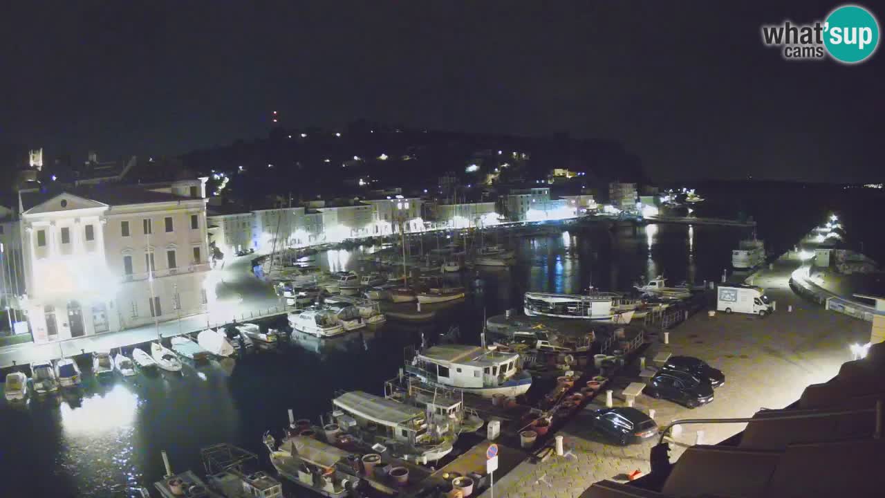 Webcam en direct de Piran “Mandrač” – Incroyable vue en direct de la Villa Piranesi