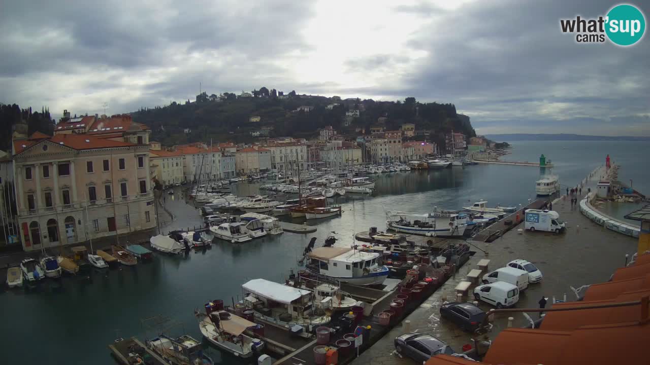 Live webcam da Pirano “Mandrač” – Splendida vista live da Villa Piranesi