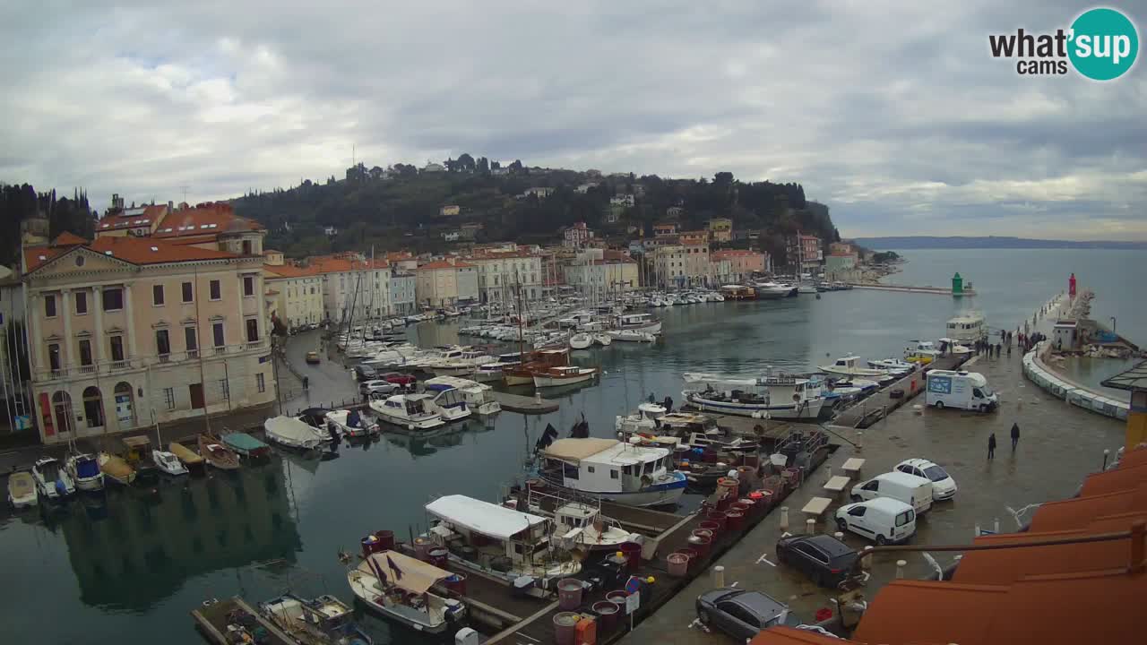 Live-Webcam aus Piran “Mandrač” – Erstaunliche Live-Ansicht von Villa Piranesi