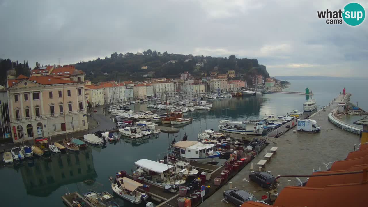 Live webcam from Piran “Mandrač” – Amazing live view from Villa Piranesi
