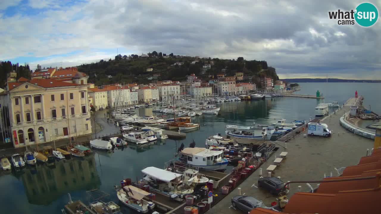 Live webcam from Piran “Mandrač” – Amazing live view from Villa Piranesi