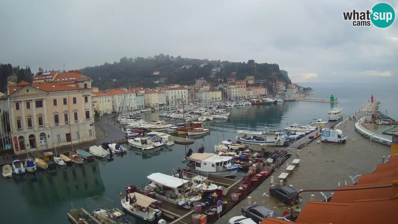 Cámara web en vivo desde Piran “Mandrač” – Increíble vista en vivo desde Villa Piranesi