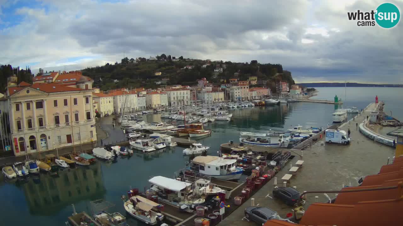 Live-Webcam aus Piran “Mandrač” – Erstaunliche Live-Ansicht von Villa Piranesi