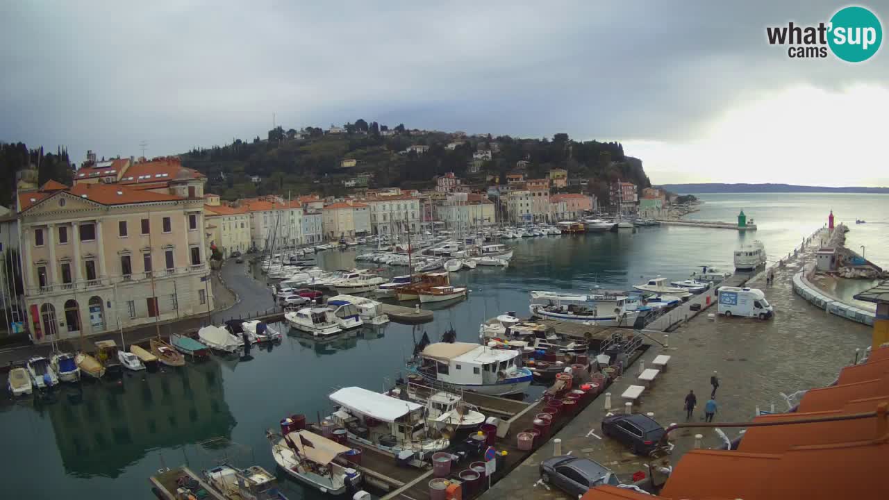 Live webcam from Piran “Mandrač” – Amazing live view from Villa Piranesi