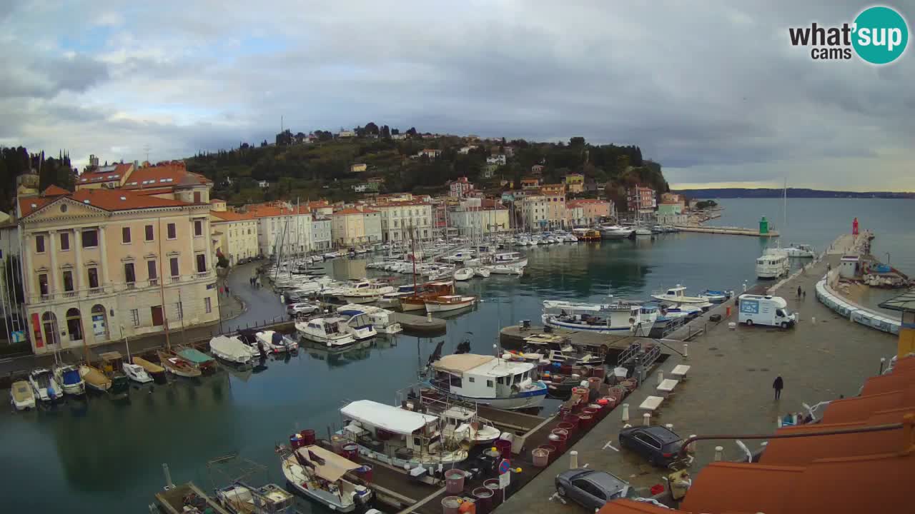 Live webcam from Piran “Mandrač” – Amazing live view from Villa Piranesi