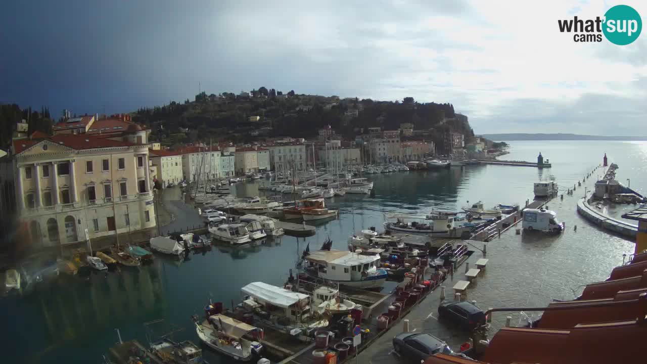 Live webcam from Piran “Mandrač” – Amazing live view from Villa Piranesi