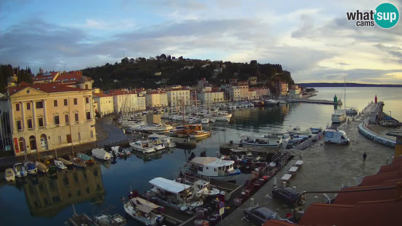 Live webcam from Piran “Mandrač” – Amazing live view from Villa Piranesi