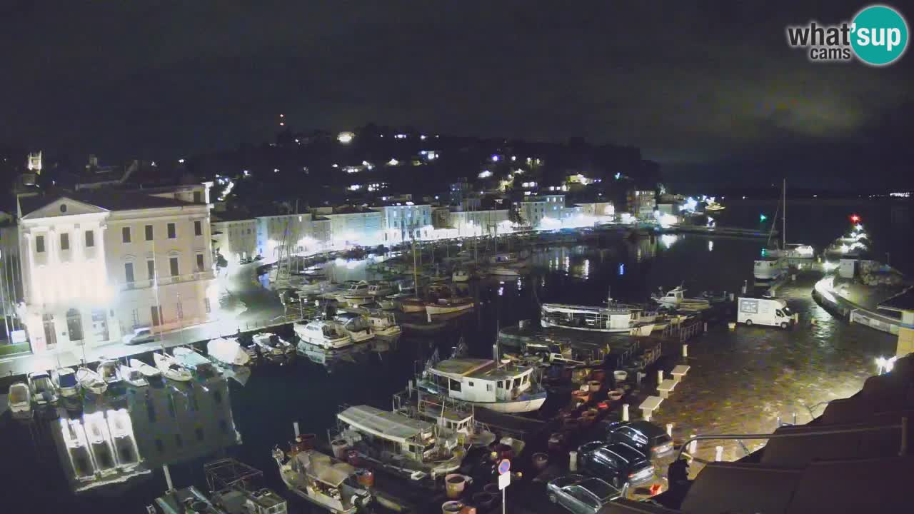 Webcam en direct de Piran “Mandrač” – Incroyable vue en direct de la Villa Piranesi