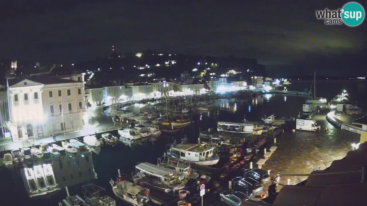 Webcam en direct de Piran “Mandrač” – Incroyable vue en direct de la Villa Piranesi