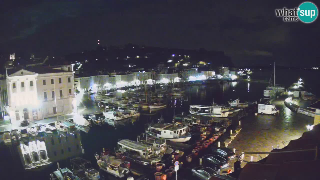 Webcam en direct de Piran “Mandrač” – Incroyable vue en direct de la Villa Piranesi