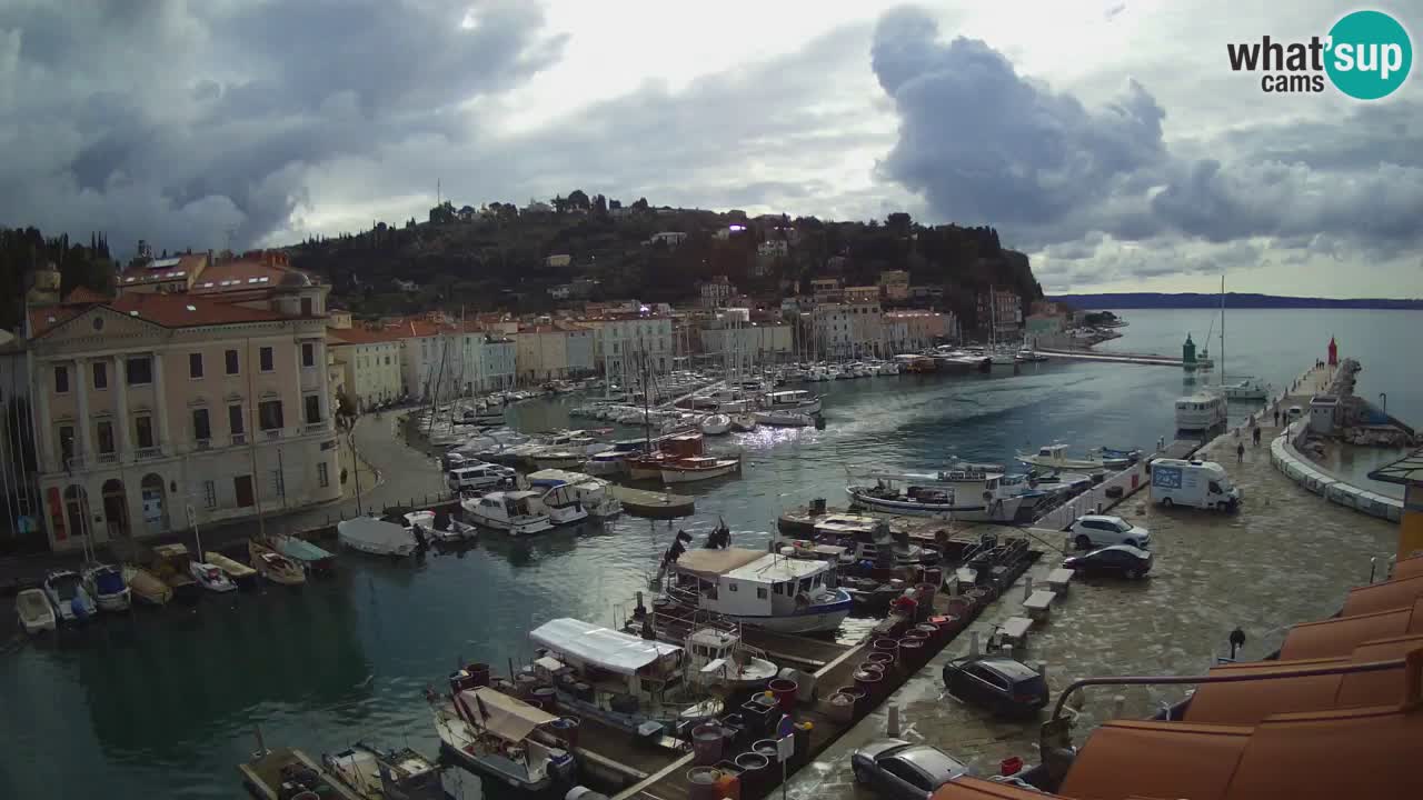 Live-Webcam aus Piran “Mandrač” – Erstaunliche Live-Ansicht von Villa Piranesi