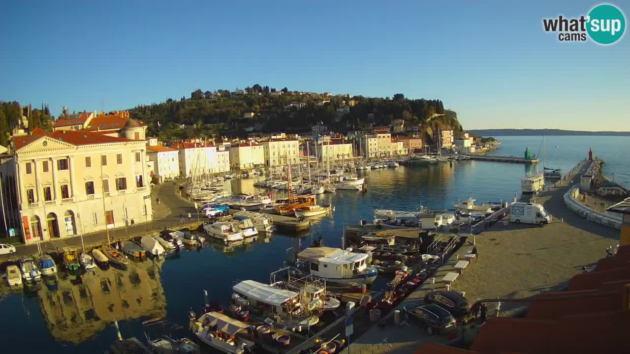 Cámara web en vivo desde Piran “Mandrač” – Increíble vista en vivo desde Villa Piranesi