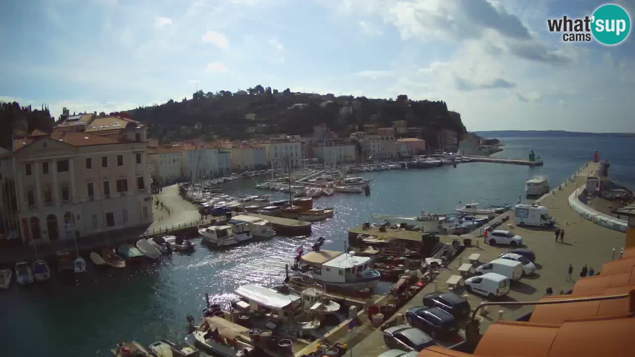 Live webcam from Piran “Mandrač” – Amazing live view from Villa Piranesi