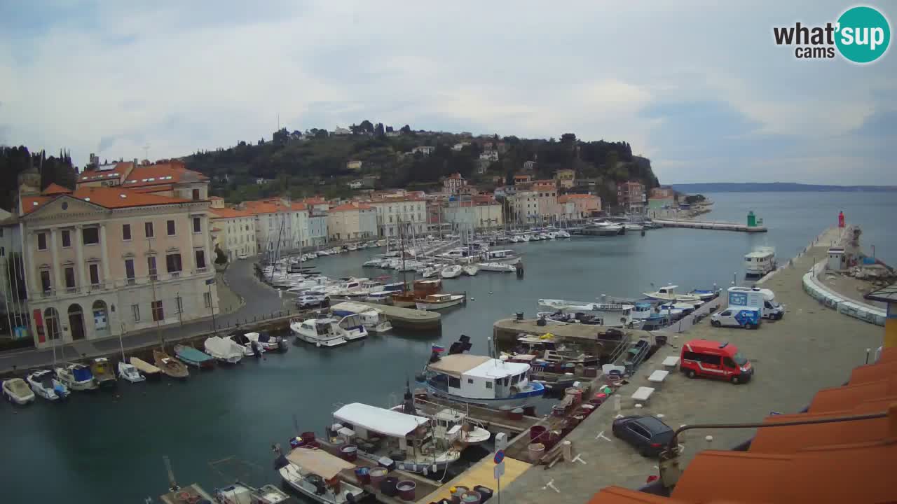 Live webcam da Pirano “Mandrač” – Splendida vista live da Villa Piranesi