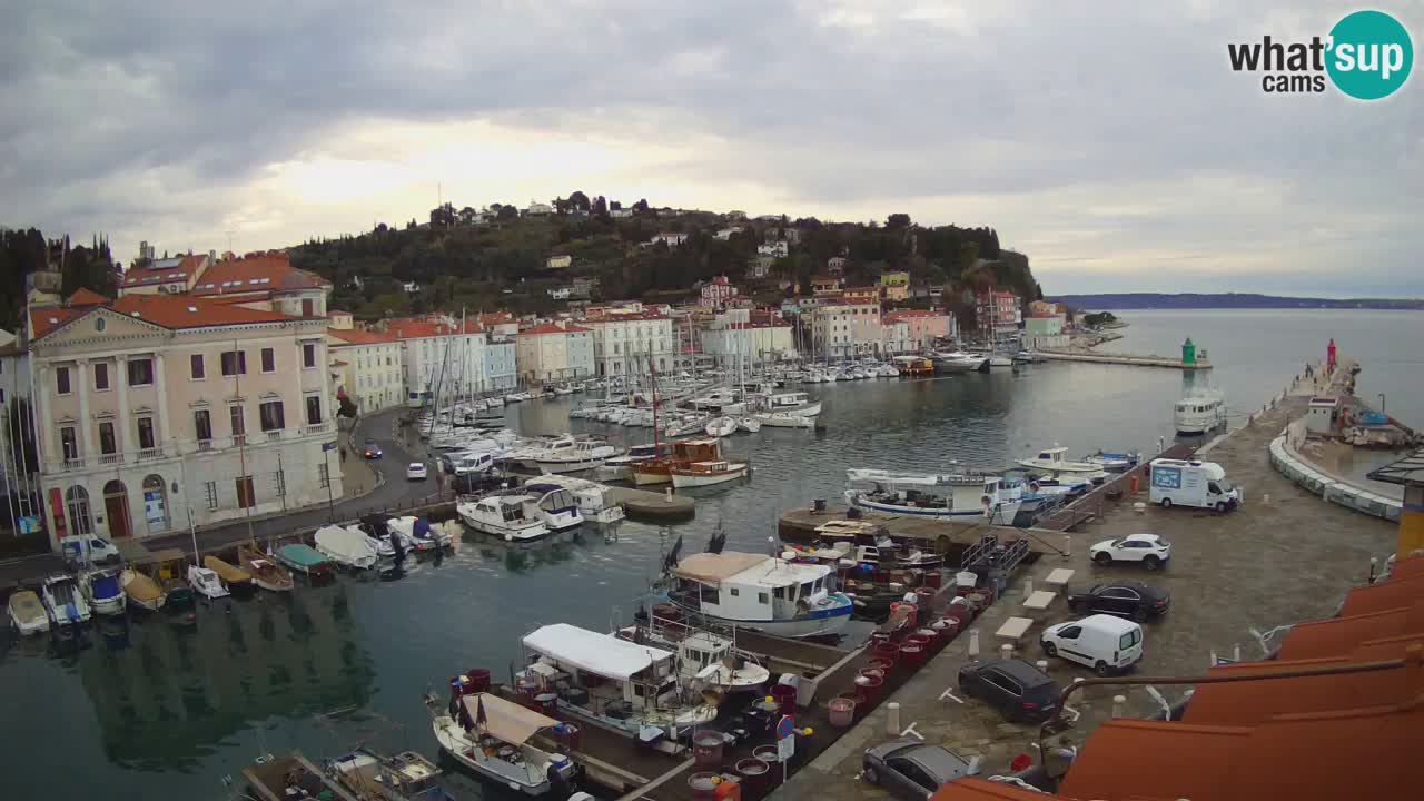 Live webcam from Piran “Mandrač” – Amazing live view from Villa Piranesi