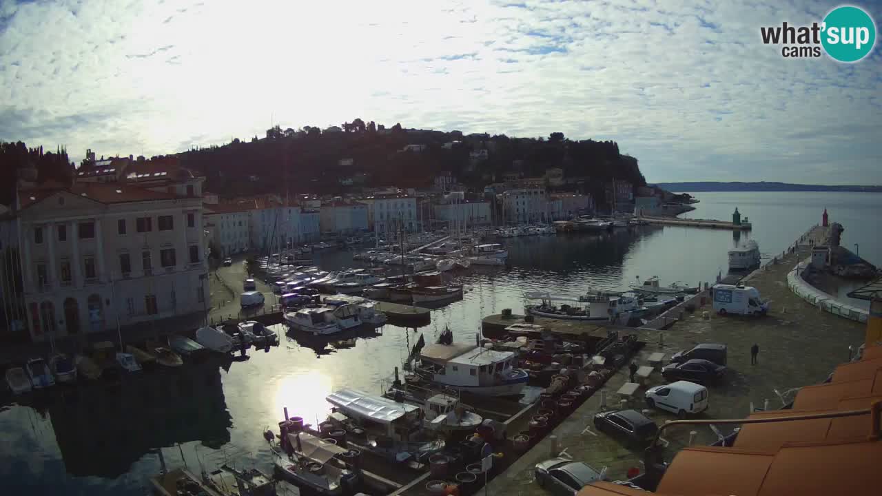 Live webcam from Piran “Mandrač” – Amazing live view from Villa Piranesi