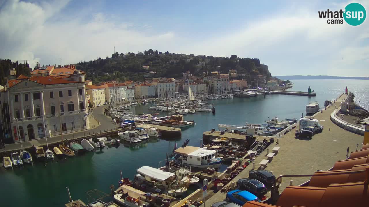 Live-Webcam aus Piran “Mandrač” – Erstaunliche Live-Ansicht von Villa Piranesi