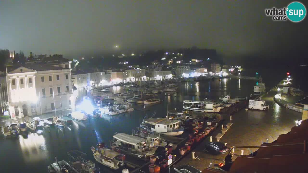 Webcam en direct de Piran “Mandrač” – Incroyable vue en direct de la Villa Piranesi