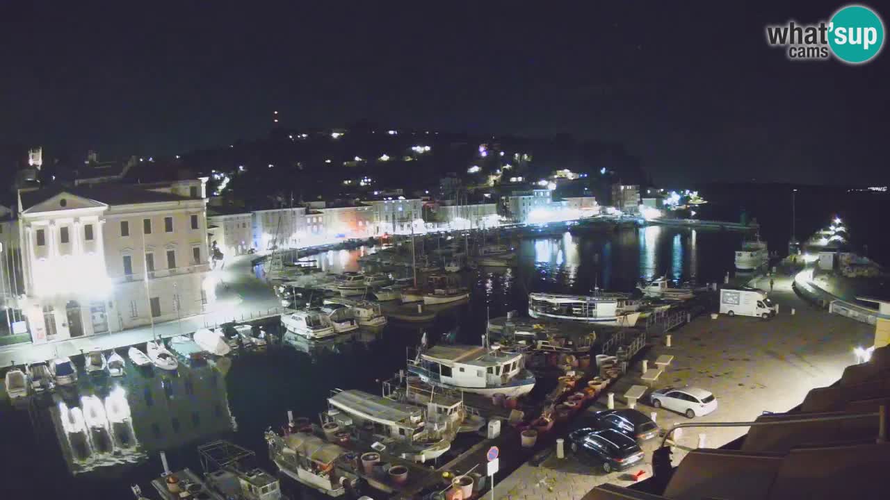 Webcam en direct de Piran “Mandrač” – Incroyable vue en direct de la Villa Piranesi