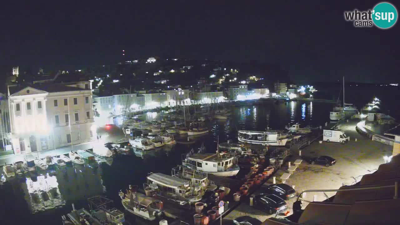 Webcam en direct de Piran “Mandrač” – Incroyable vue en direct de la Villa Piranesi