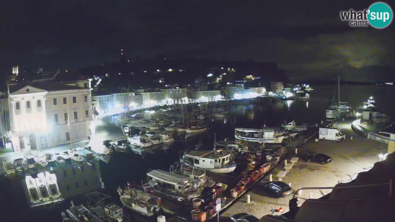 Webcam en direct de Piran “Mandrač” – Incroyable vue en direct de la Villa Piranesi