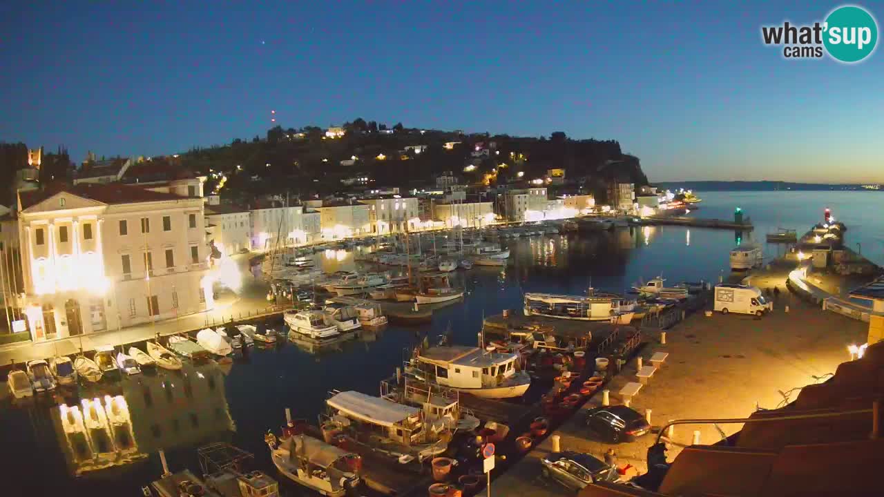 Live-Webcam aus Piran “Mandrač” – Erstaunliche Live-Ansicht von Villa Piranesi