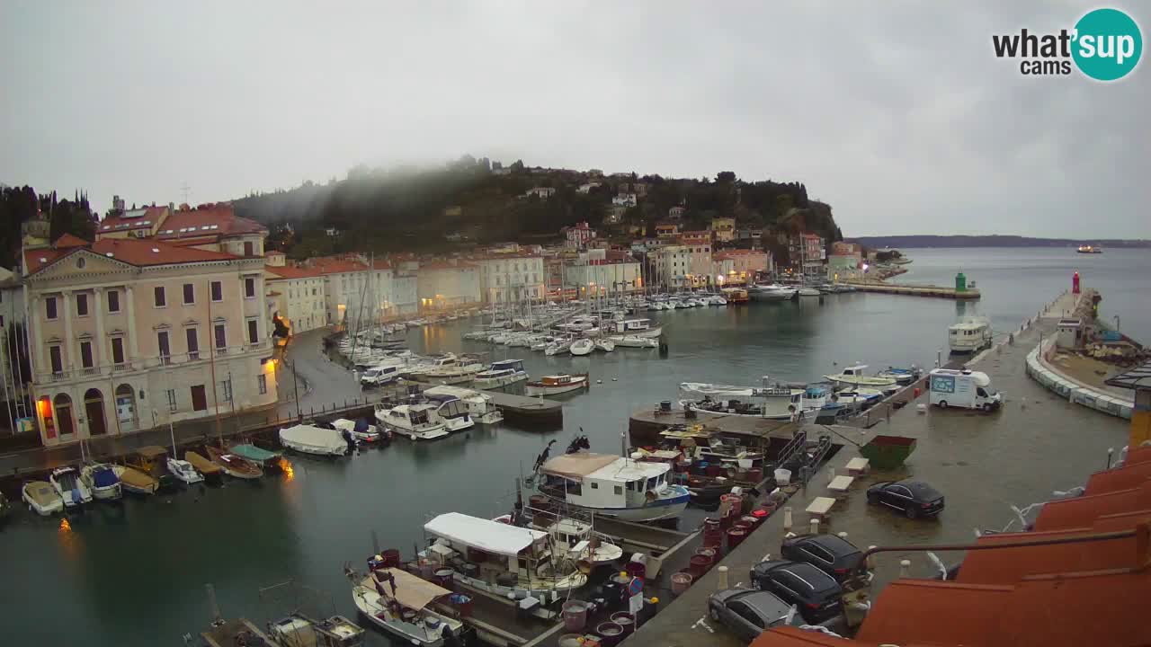 Live webcam da Pirano “Mandrač” – Splendida vista live da Villa Piranesi
