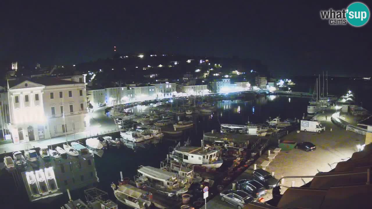 Webcam en direct de Piran “Mandrač” – Incroyable vue en direct de la Villa Piranesi