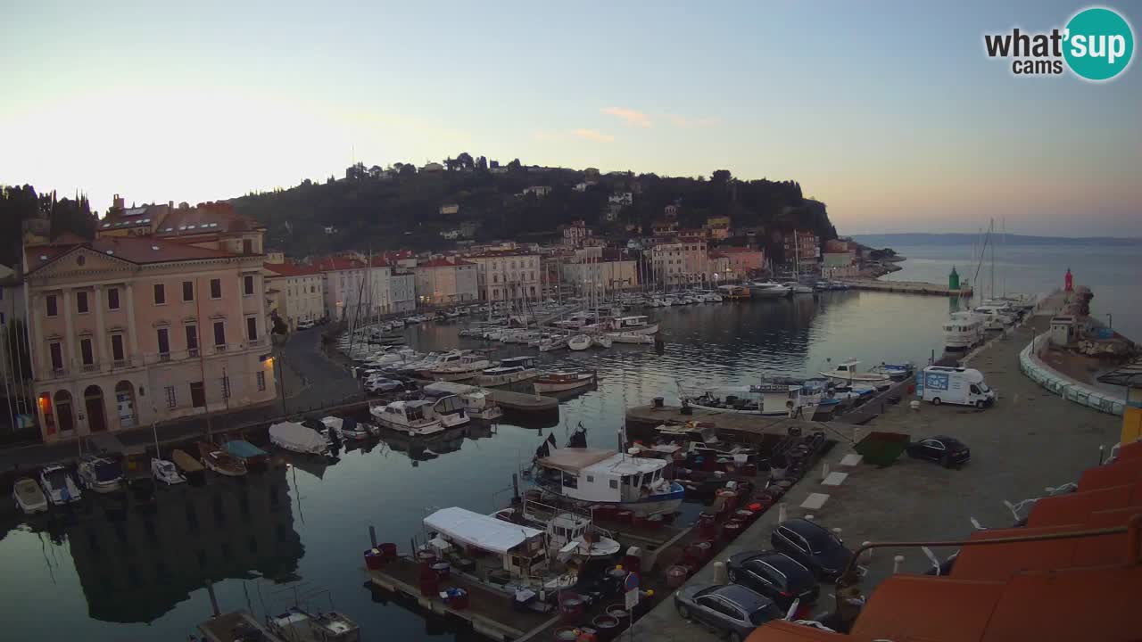 Live webcam da Pirano “Mandrač” – Splendida vista live da Villa Piranesi