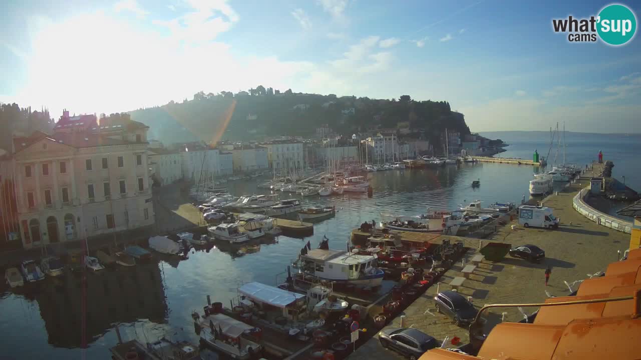 Live-Webcam aus Piran “Mandrač” – Erstaunliche Live-Ansicht von Villa Piranesi