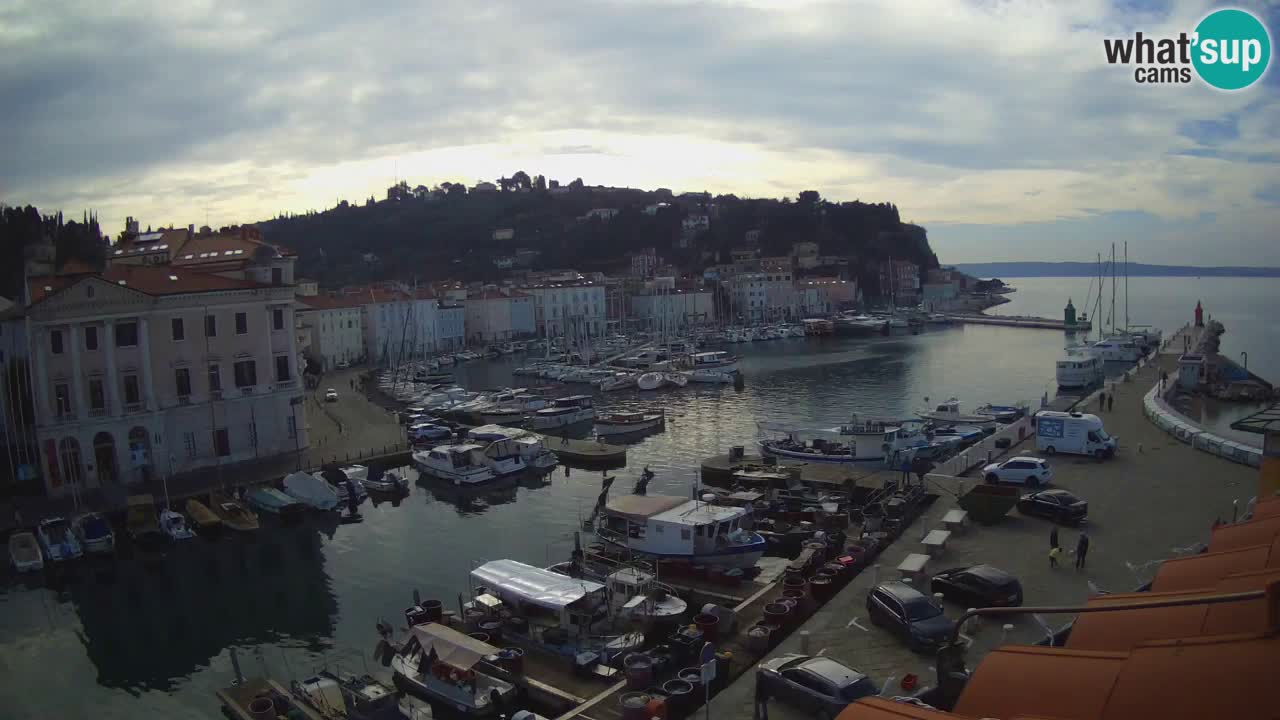 Live webcam da Pirano “Mandrač” – Splendida vista live da Villa Piranesi